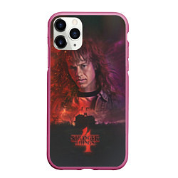 Чехол iPhone 11 Pro матовый EDDIE MUNSON STRANGER THINGS 4, цвет: 3D-малиновый