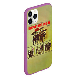 Чехол iPhone 11 Pro матовый Beatles N0 5, цвет: 3D-фиолетовый — фото 2