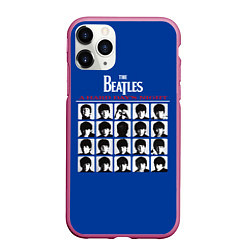 Чехол iPhone 11 Pro матовый The Beatles - A Hard Days Night, цвет: 3D-малиновый