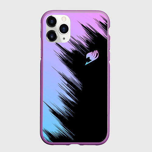Чехол iPhone 11 Pro матовый Хвост феи - neon / 3D-Фиолетовый – фото 1