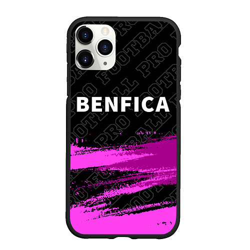 Чехол iPhone 11 Pro матовый Benfica Pro Football / 3D-Черный – фото 1