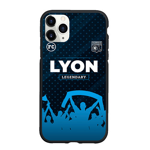 Чехол iPhone 11 Pro матовый Lyon Legendary Форма фанатов / 3D-Черный – фото 1