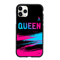 Чехол iPhone 11 Pro матовый Queen Neon Gradient, цвет: 3D-черный