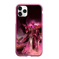 Чехол iPhone 11 Pro матовый Демон-Примарх Фулгрим, цвет: 3D-малиновый
