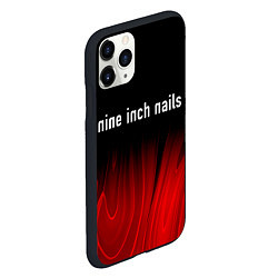 Чехол iPhone 11 Pro матовый Nine Inch Nails Red Plasma, цвет: 3D-черный — фото 2