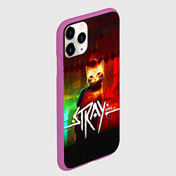 Чехол iPhone 11 Pro матовый Stray: Бродяжка, цвет: 3D-фиолетовый — фото 2