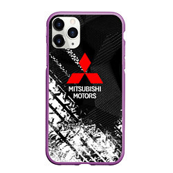 Чехол iPhone 11 Pro матовый Mitsubishi - След протектора