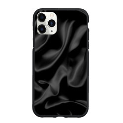 Чехол iPhone 11 Pro матовый Черный шелк