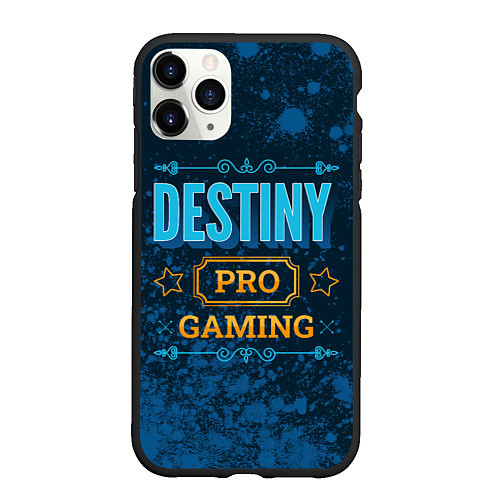 Чехол iPhone 11 Pro матовый Игра Destiny: PRO Gaming / 3D-Черный – фото 1