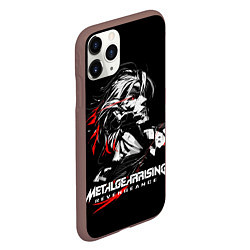 Чехол iPhone 11 Pro матовый Metal Gear Rising - game hero, цвет: 3D-коричневый — фото 2