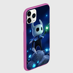 Чехол iPhone 11 Pro матовый Hollow Knight неоновые бабочки, цвет: 3D-фиолетовый — фото 2