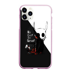 Чехол iPhone 11 Pro матовый Hollow Knight черно-белое, цвет: 3D-розовый