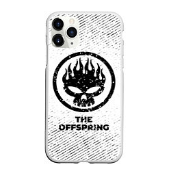 Чехол iPhone 11 Pro матовый The Offspring с потертостями на светлом фоне, цвет: 3D-белый