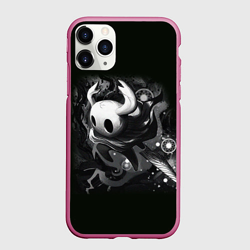 Чехол iPhone 11 Pro матовый Hollow Knight рисунок / 3D-Малиновый – фото 1