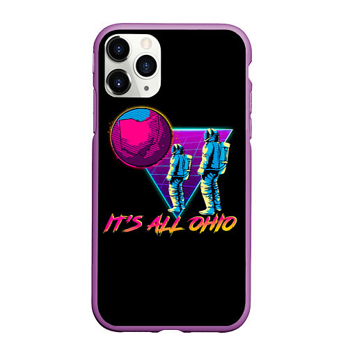 Чехол iPhone 11 Pro матовый Its All Ohio / 3D-Фиолетовый – фото 1