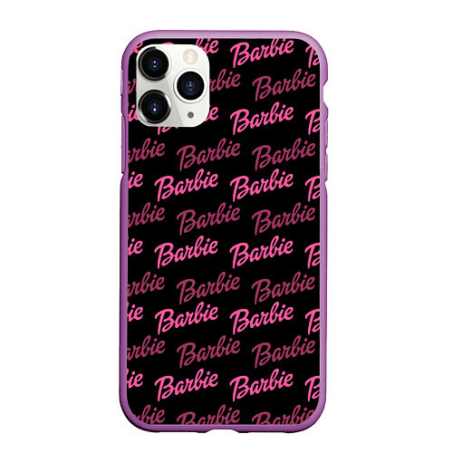 Чехол iPhone 11 Pro матовый Barbie - Барби / 3D-Фиолетовый – фото 1