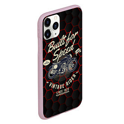 Чехол iPhone 11 Pro матовый Old vintage moto, цвет: 3D-розовый — фото 2