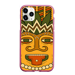 Чехол iPhone 11 Pro матовый Polynesian tiki CHILLING