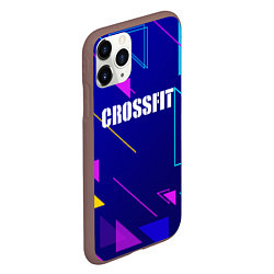 Чехол iPhone 11 Pro матовый Дефрагментация - Crossfit, цвет: 3D-коричневый — фото 2