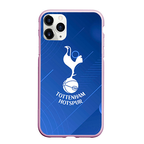 Чехол iPhone 11 Pro матовый Tottenham hotspur SPORT / 3D-Розовый – фото 1