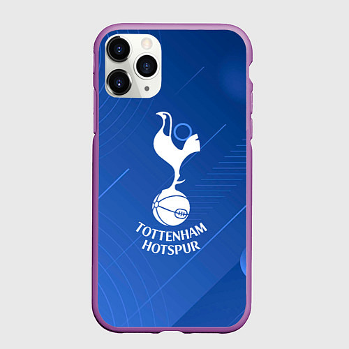 Чехол iPhone 11 Pro матовый Tottenham hotspur SPORT / 3D-Фиолетовый – фото 1