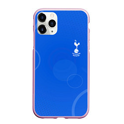 Чехол iPhone 11 Pro матовый Tottenham hotspur Голубая абстракция, цвет: 3D-розовый