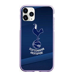 Чехол iPhone 11 Pro матовый Tottenham hotspur Синяя абстракция