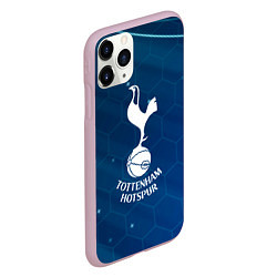 Чехол iPhone 11 Pro матовый Tottenham hotspur Соты абстракция, цвет: 3D-розовый — фото 2