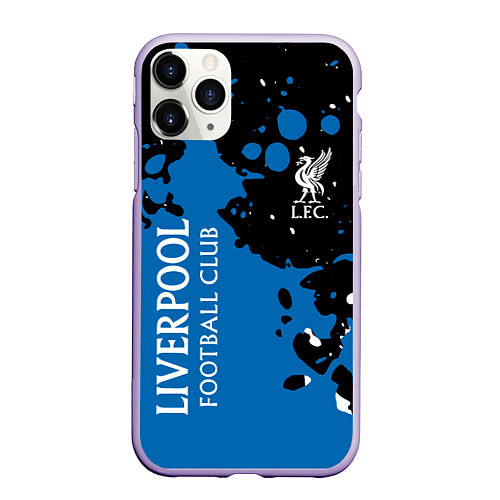 Чехол iPhone 11 Pro матовый Liverpool Краска / 3D-Светло-сиреневый – фото 1