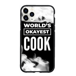 Чехол iPhone 11 Pro матовый Worlds okayest cook - dark