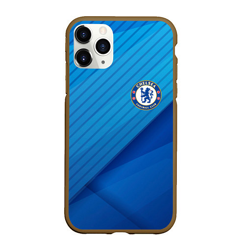 Чехол iPhone 11 Pro матовый Chelsea Абстракция / 3D-Коричневый – фото 1