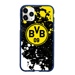 Чехол iPhone 11 Pro матовый Borussia Краска, цвет: 3D-тёмно-синий