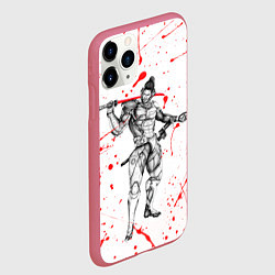 Чехол iPhone 11 Pro матовый Metal gear rising blood, цвет: 3D-малиновый — фото 2
