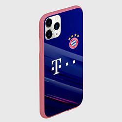 Чехол iPhone 11 Pro матовый Bayern munchen Абстракция, цвет: 3D-малиновый — фото 2