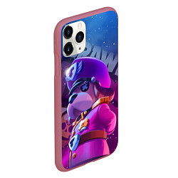 Чехол iPhone 11 Pro матовый Галактический генерал Гавс Brawl Stars, цвет: 3D-малиновый — фото 2