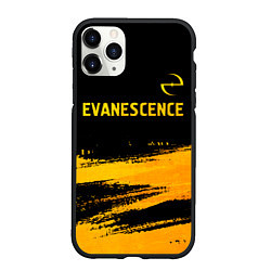 Чехол iPhone 11 Pro матовый Evanescence - gold gradient: символ сверху