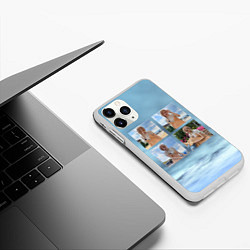 Чехол iPhone 11 Pro матовый ROSE COLLAGE, цвет: 3D-белый — фото 2