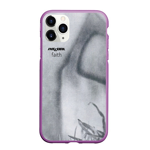 Чехол iPhone 11 Pro матовый Faith - The Cure / 3D-Фиолетовый – фото 1