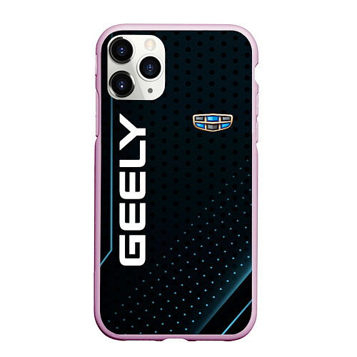 Чехол iPhone 11 Pro матовый Geely Абстракция / 3D-Розовый – фото 1