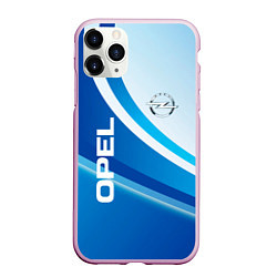 Чехол iPhone 11 Pro матовый Opel абстракция, цвет: 3D-розовый