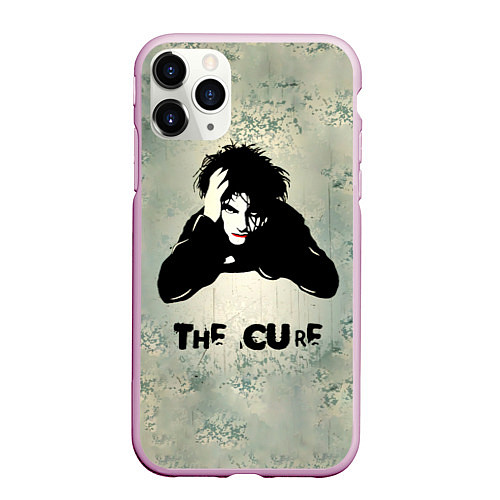 Чехол iPhone 11 Pro матовый Роберт Смит - The Cure / 3D-Розовый – фото 1