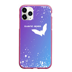 Чехол iPhone 11 Pro матовый Guano apes - Градиент, цвет: 3D-малиновый