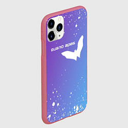 Чехол iPhone 11 Pro матовый Guano apes - Градиент, цвет: 3D-малиновый — фото 2