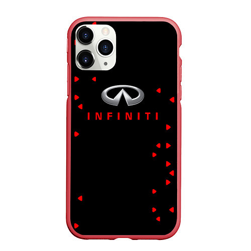 Чехол iPhone 11 Pro матовый Infinity sport / 3D-Красный – фото 1