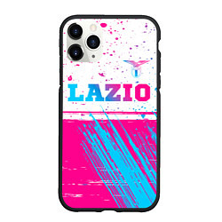 Чехол iPhone 11 Pro матовый Lazio neon gradient style: символ сверху