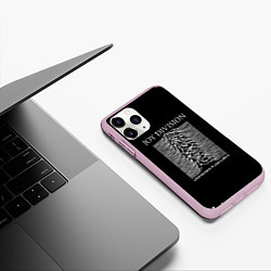 Чехол iPhone 11 Pro матовый Joy Division - unknown pleasures, цвет: 3D-розовый — фото 2