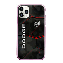 Чехол iPhone 11 Pro матовый Dodge абстракция спорт, цвет: 3D-розовый