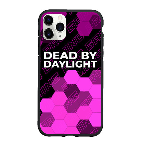 Чехол iPhone 11 Pro матовый Dead by Daylight pro gaming: символ сверху / 3D-Черный – фото 1