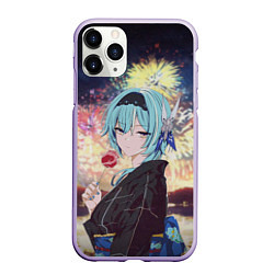 Чехол iPhone 11 Pro матовый Genshin Impact - Eula Inazuma