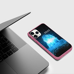 Чехол iPhone 11 Pro матовый STALKER Монолит, цвет: 3D-малиновый — фото 2